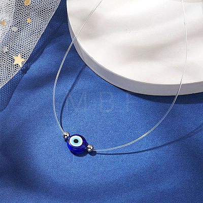 Lampwork Pendant Necklaces for Women NJEW-JN04800-1