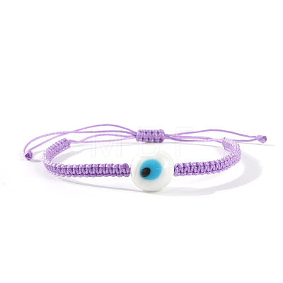 Handmade Lampwork Evil Eye Bead Braided Bracelets UN6877-9-1