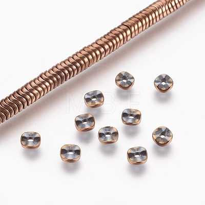 Electroplated Non-magnetic Synthetic Hematite Bead Strand G-E498-18F-1