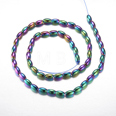 Electroplate Magnetic Synthetic Hematite Bead Strands G-A164-12A-01-1