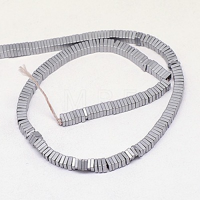 Electroplate Non-magnetic Synthetic Hematite Heishi Beads Strands G-J171B-2x2mm-02-1