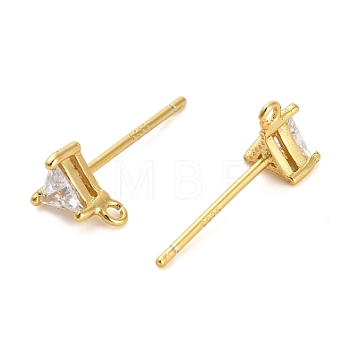 925 Sterling Silver Ear Stud Findings STER-F058-01G-01-1