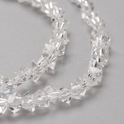 Transparent Solid Color Glass Beads Strands X-GLAA-L031-01-B01-1