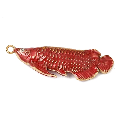304 Stainless Steel Enamel Big Pendants SA-CBA7FC1-09G-1