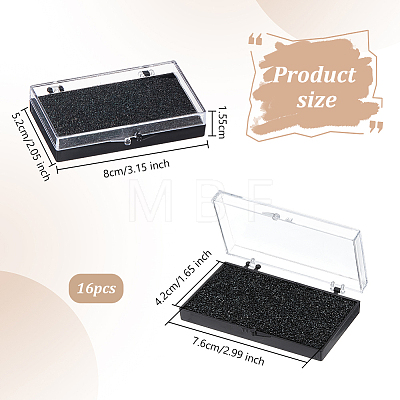 Plastic Badge Storage Box CON-WH0086-121A-1