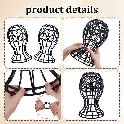 3Pcs Iron Wig Support Holder ODIS-GA0001-92-1