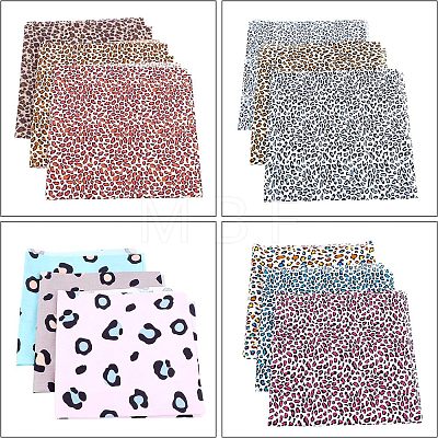 Printed Leopard Print Pattern Fabric AJEW-FG0001-16-1