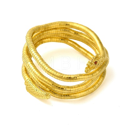 Adjustable Iron Snake Wrap Bangles BJEW-U004-03B-G-1