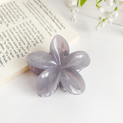 Candy Color Flower Plastic Claw Hair Clips PW-WG0066C-05-1