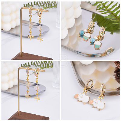 Eco-Friendly Brass Earring Hoops Findings KK-TA0007-40-1