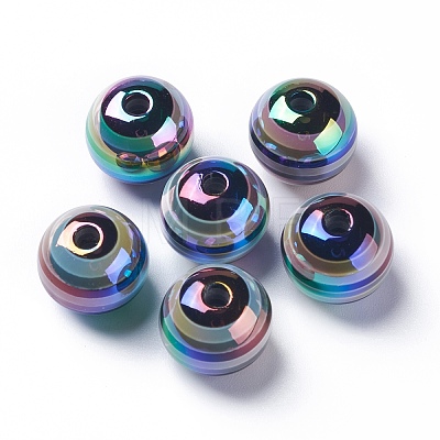 Stripe Resin Beads RESI-B014-01B-08-1