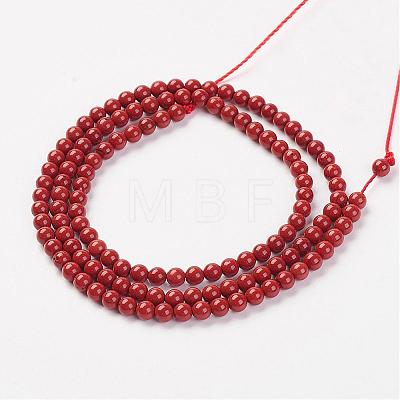 Natural Red Jasper Bead Strand G-G680-47-1