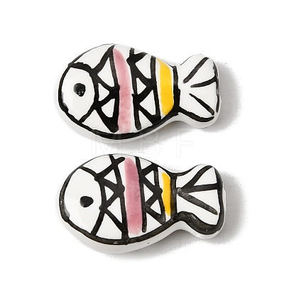 Handmade Porcelain Beads PORC-K012-12B-1
