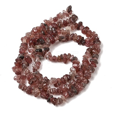 Natural Strawberry Quartz Beads Strands GG-CBAC13F-B05-01-1