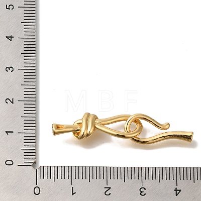 Brass Hook and S-Hook Clasps KK-K389-104G-1