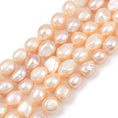 Natural Cultured Freshwater Pearl Beads Strands PEAR-P064-20L-04B-1