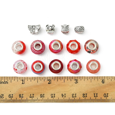 DIY Tibetan Style Alloy & Resin European Beads Making Finding Kits DIY-FS0006-78E-1