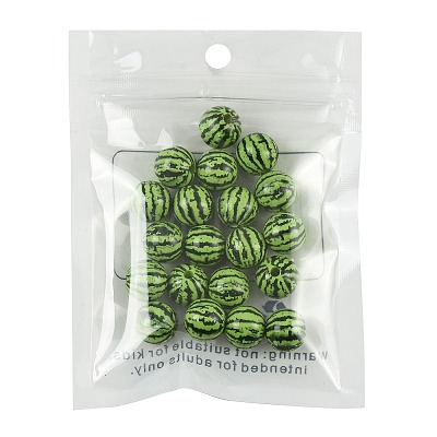 20Pcs Opaque Acrylic Beads MACR-FS0002-28A-1