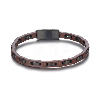 Leather Cord Bracelets for Men WG751FF-01-1