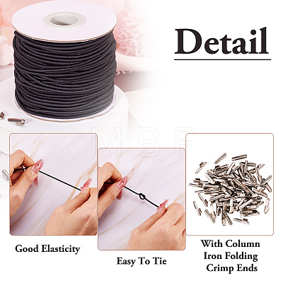 Round Elastic Cord and Iron Barbs DIY-TA0004-04B-1