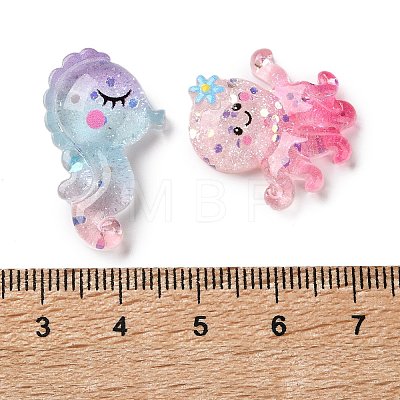 Transparent Resin Cabochons CRES-L050-02C-1