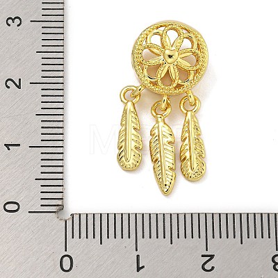 Rack Plating Brass Dangle Charms KK-I718-30G-1