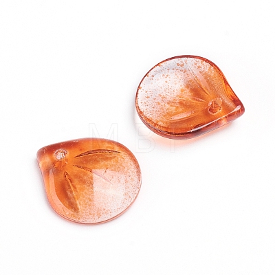 Transparent Glass Charms GLAA-H016-05E-31-1