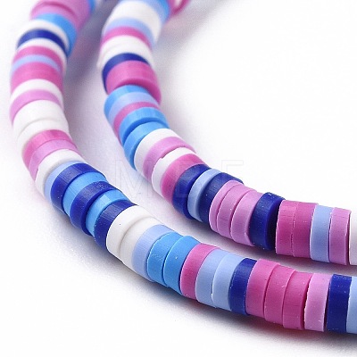 Handmade Polymer Clay Beads Strands CLAY-R089-3mm-007-1