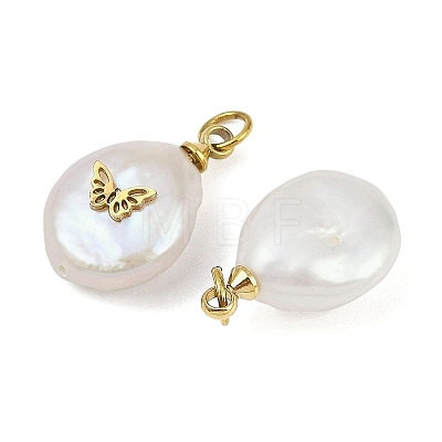 Natural Keshi Pearl Pendants STAS-Z136-01G-01-1