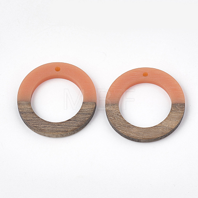 Resin & Wood Pendants X-RESI-S358-04C-1