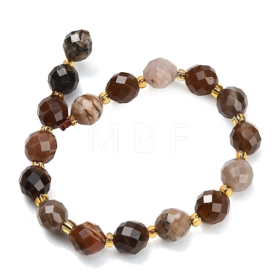 Natural Petrified Wood Beads Strands GG-CBA4A3B-A08-1