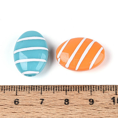 Opaque Acrylic Enamel Beads SACR-T018-20M-1