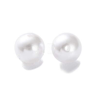 Plastic Imitation Pearl Beads FIND-M059-01C-09-1
