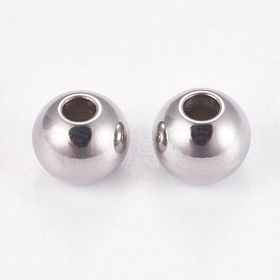 Tarnish Resistant 202 Stainless Steel Rondelle Spacer Beads STAS-F094-06C-P-1
