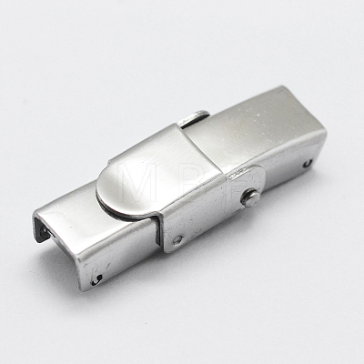 201 Stainless Steel Watch Band Clasps STAS-K173-01A-1