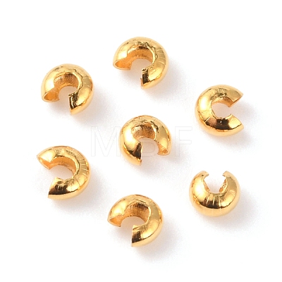 304 Stainless Steel Crimp Beads Cover LS-X-STAS-WH0017-024A-1