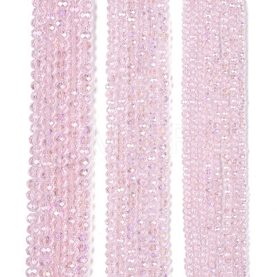 Electroplate Glass Beads Strands X-EGLA-A044-T6mm-B10-1