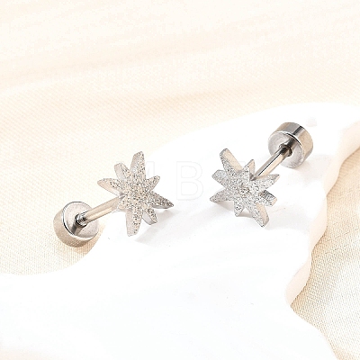 304 Stainless Steel Stud Earrings EJEW-H161-01P-L-1