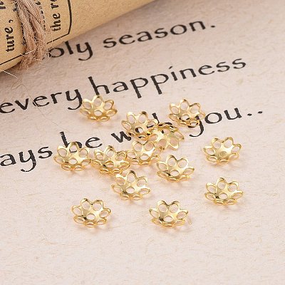 Multi-Petal Iron Bead Caps IFIN-YW0001-12G-1