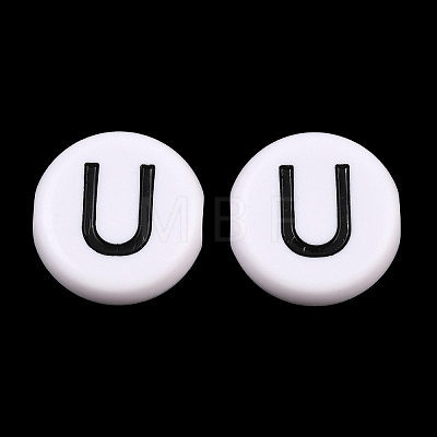 Opaque Acrylic European Beads AC-CBA3BDD-01U-1