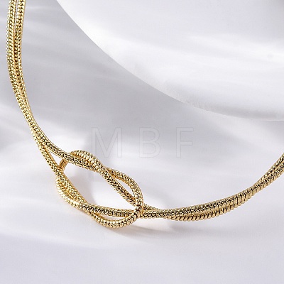 Brass Snake Chain Bracelets for Women BJEW-C087-01G-1