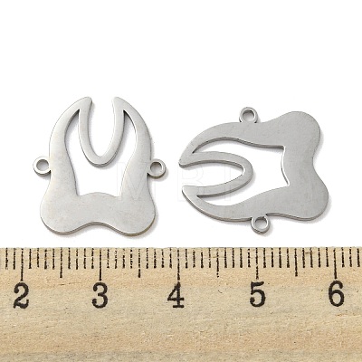 304 Stainless Steel Connector Charms STAS-P344-14P-1