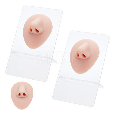 ARRICRAFT 2Pcs Soft Silicone Nose Flexible Model Body Part Displays ODIS-AR0001-03-1