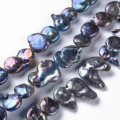 Natural Keshi Pearl Beads Strands PEAR-S021-098-1