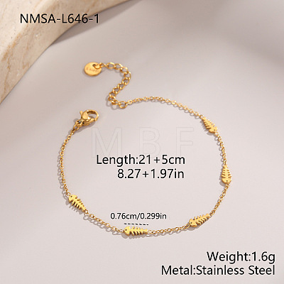 Ocean 304 Stainless Steel Link Chain Anklets WG96EF4-01-1