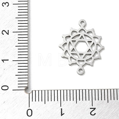 Chakra 304 Stainless Steel Connector Charms SA-CBA28C1-01D-P-1