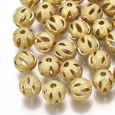 Brass Filigree Beads X-KK-S34-251C-1