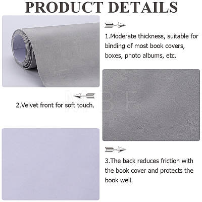 2M Velvet Book Covers DIY-WH0491-88A-01-1