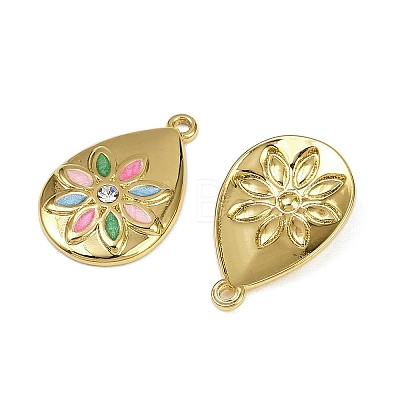 304 Stainless Steel Enamel Pendants STAS-L290-04G-1