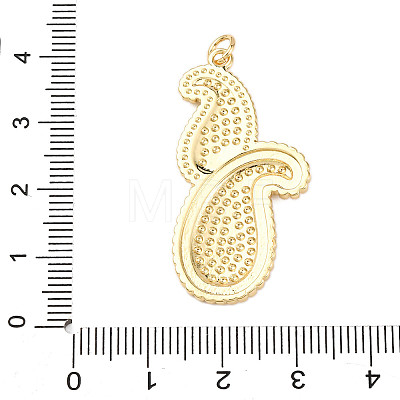 Brass Enamel Pendants KK-K408-43B-01-1